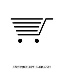 Illustrator graphic of simple cart icon to check out. Vector - EPS10