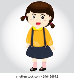 29 Gril Dress Stock Illustrations, Images & Vectors 