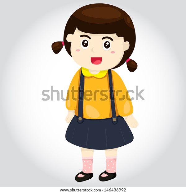 Illustrator Gril Stock Vector (Royalty Free) 146436992 | Shutterstock