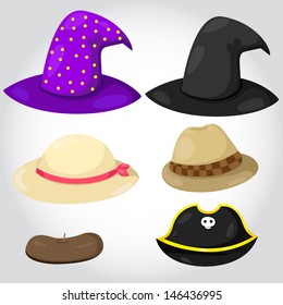 Illustrator of hats with party