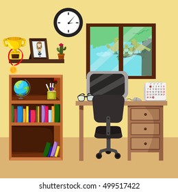Illustrator of home office