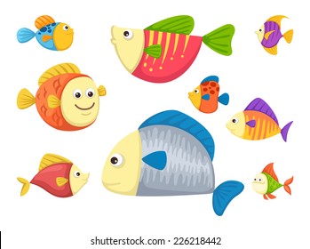 Illustrator of  isolated fish vector