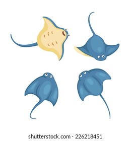 Illustrator of  isolated stingray vector