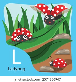 Illustrator of L is Ladybug for Bug