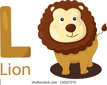 Illustrator of L with lion