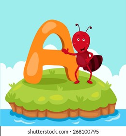 Illustrator of Letter 'A is for ant'