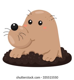 Illustrator of Mole cartoon