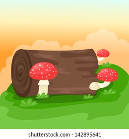 Illustrator of Mushrooms background