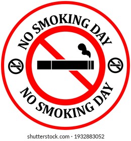 Illustrator of No Smoking Day Logo