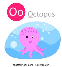 Illustrator of O for Octopus animal