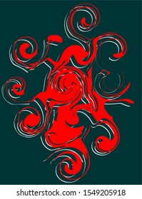 an illustrator of an octopus that is spin-sensitive
