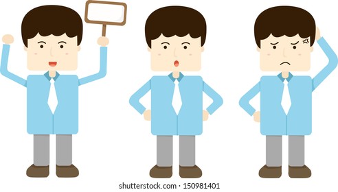 Illustrator of Office man