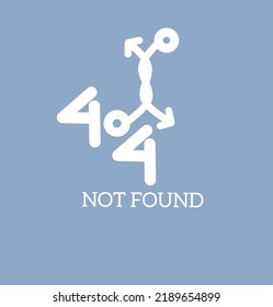 illustrator of oops 404 error page not found vector background