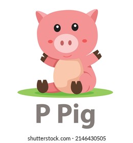 Illustrator of P Pig animal