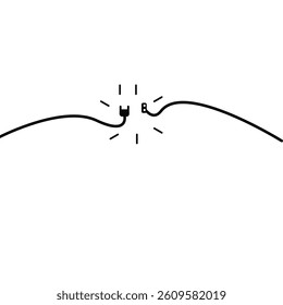 ILLUSTRATOR PHOTO OF BROKEN CABLE