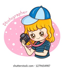 Illustrator of Photographer cartoon