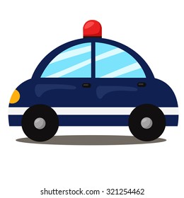 Illustrator Police Car Stock Vector (Royalty Free) 321254462