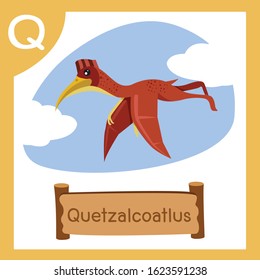 Illustrator of Q for Dinosaur quetzalcoatlus