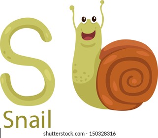 Illustrator of S with snail