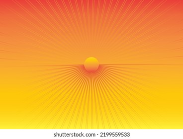 illustrator of sun abstract background