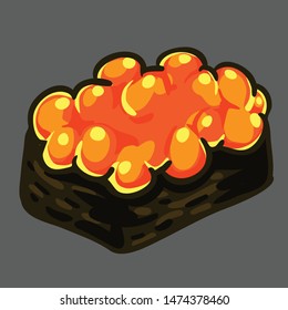 illustrator sushi 
Salmon roe Japanese food