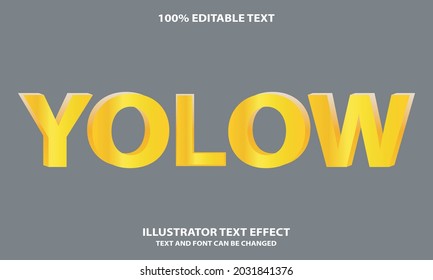 Illustrator text effect template design.