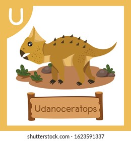 Illustrator of U for Dinosaur Udanoceratops