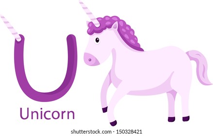 Illustrator of U with unicorn
