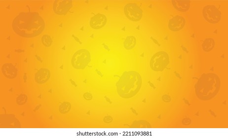 illustrator vector of background pumkin decoration, Copy Space Area to place on content with that theme.