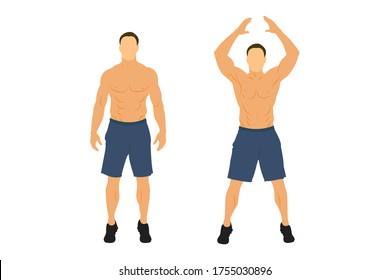 Illustrator Vector Character | Gym Boy | Jumping Jacks