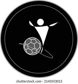 Illustrator vector design, sports-themed design, can be used as a logo or symbol
