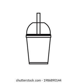 Illustrator Vektorgrafik der Getränke-Cup-Symbole. 
