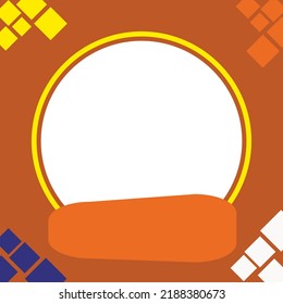 illustrator vector graphic of twibbon abstract background