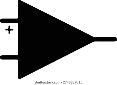 Illustrator Vector operational amplifier electronic component symbol circuit silhouette