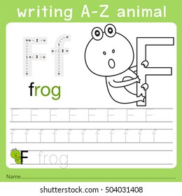 Illustrator of writing a-z animal f