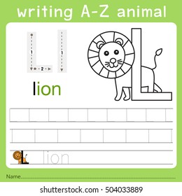 Illustrator of writing a-z animal l