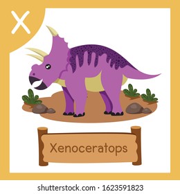 Illustrator of X for Dinosaur xenoceratops