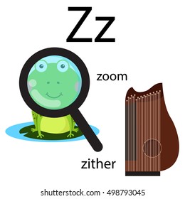 Illustrator of z vocabulary