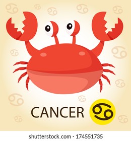 Illustrator of Zodiac with cancer