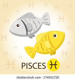 Illustrator of Zodiac with pisces