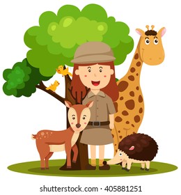 Illustrator Of Zoo Keeper Women