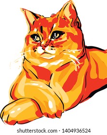 illustrators cat, art vector, poster cats