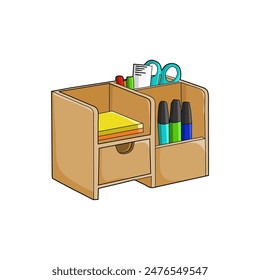 Illustrattion vector graphic of  study desk icons