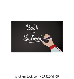 illustrtion logo back to school vector icon.