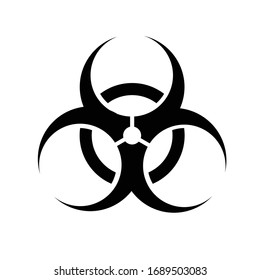 Illutration of the Biohazard sign 
 and  symbol.