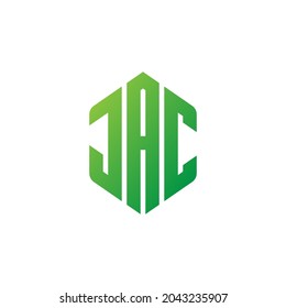 Illutration vector graphic of monogram of letter JAC.