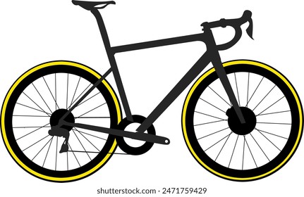 Illustration Vektorgrafik Graph des Fahrrads 