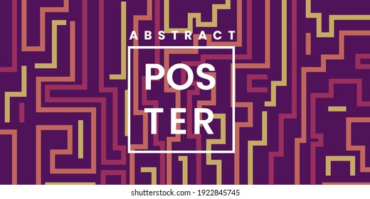 Ilustraciones Gráfica vectorial de la línea abstracta de fondo perfecta para afiches, banner, página de inicio, post en medios sociales.eps10
