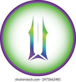 illuvium-ilv cryptocurrency logo illustrations on abstract background. 3d illustrations.