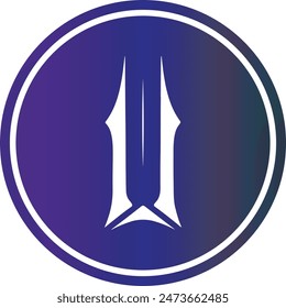 illuvium-ilv cryptocurrency logo illustrations on abstract background. 3d illustrations.